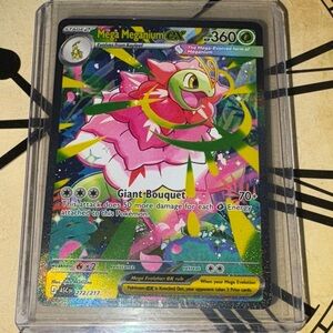 Pokemon Mega Meganium EX Card - SIR Holo Artwork 272/217
